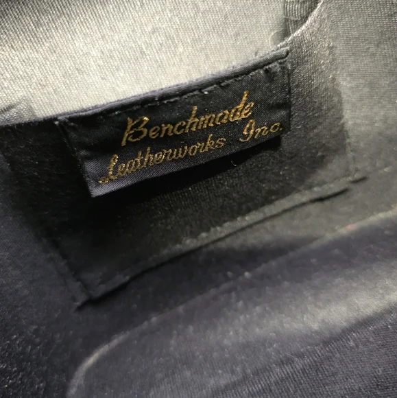 Vintage Benchmade leatherworks Inc. braided gold silver leather structured bag - Picture 7 of 12